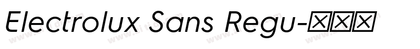 Electrolux Sans Regu字体转换